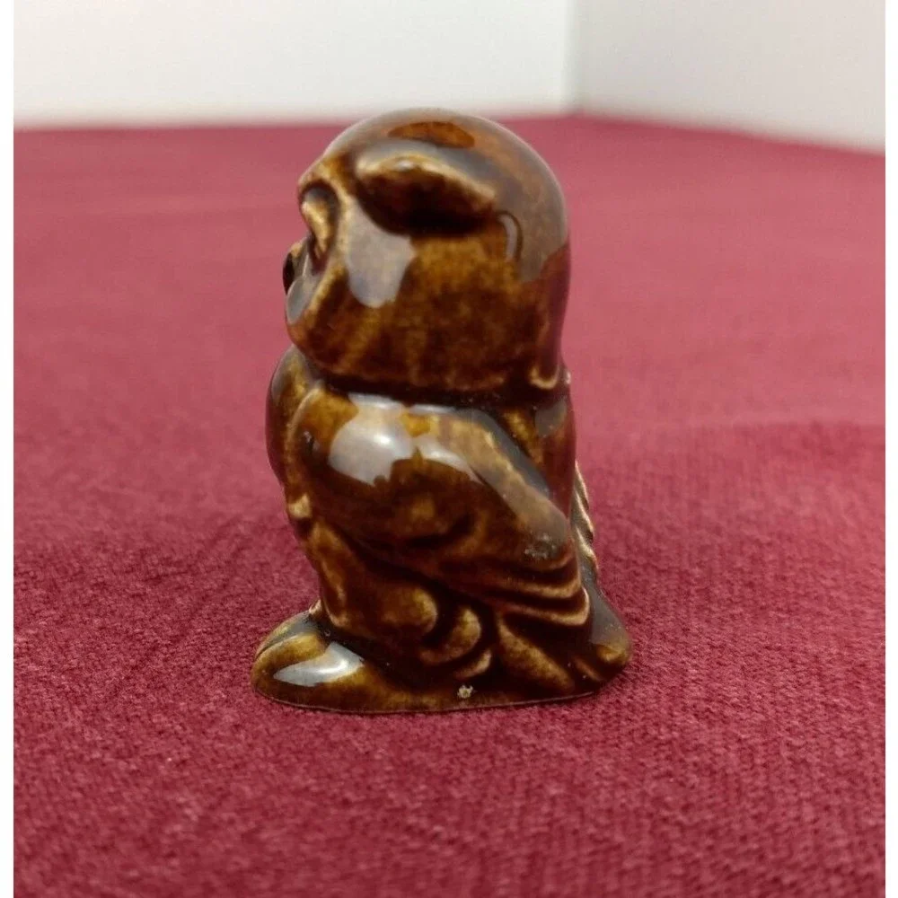 Vintage‎ GOEBEL Mini Brown Wise Owl Figurine W. Germany MCM